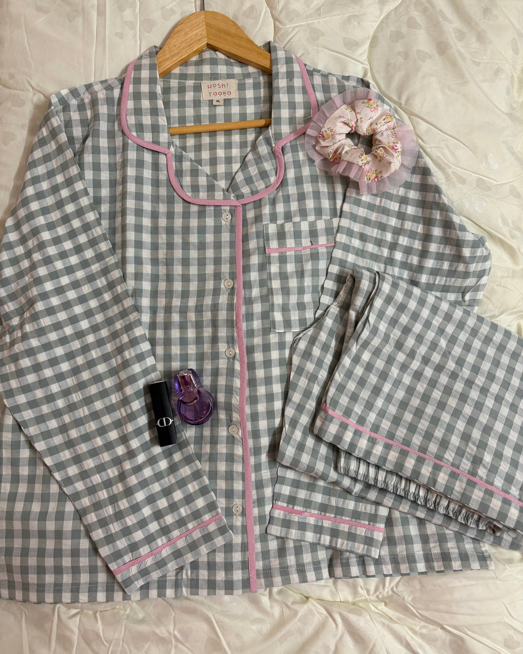 Mint Green Gingham Set