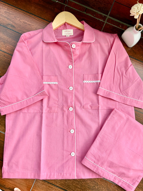 Blush Pink Shorts Set