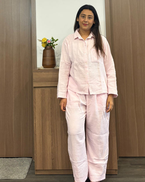 Baby Pink Muslin Set