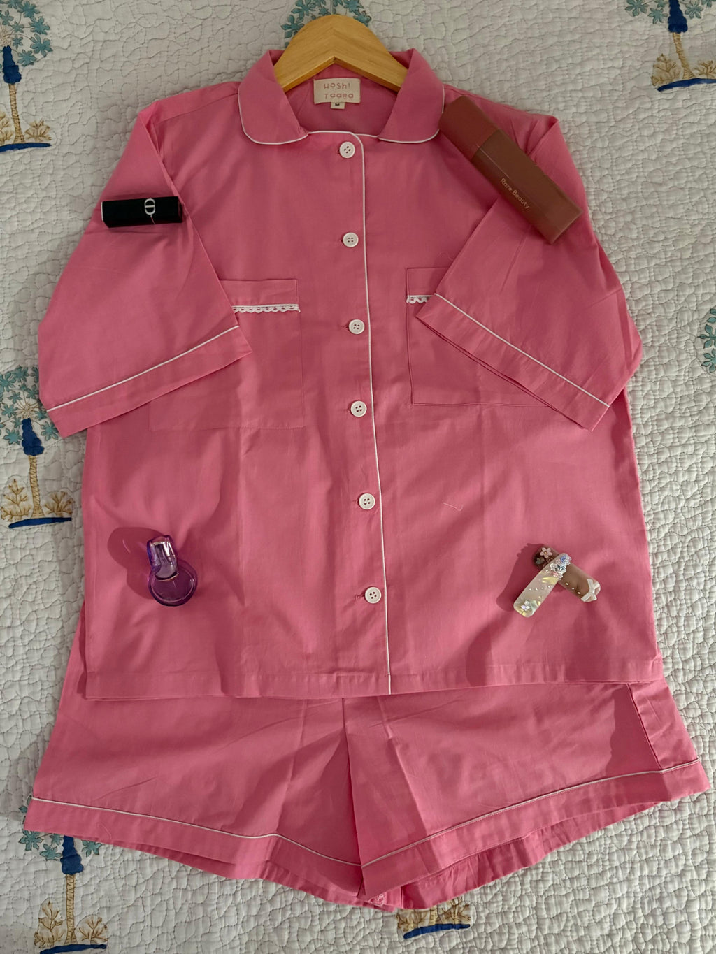 Blush Pink Shorts Set