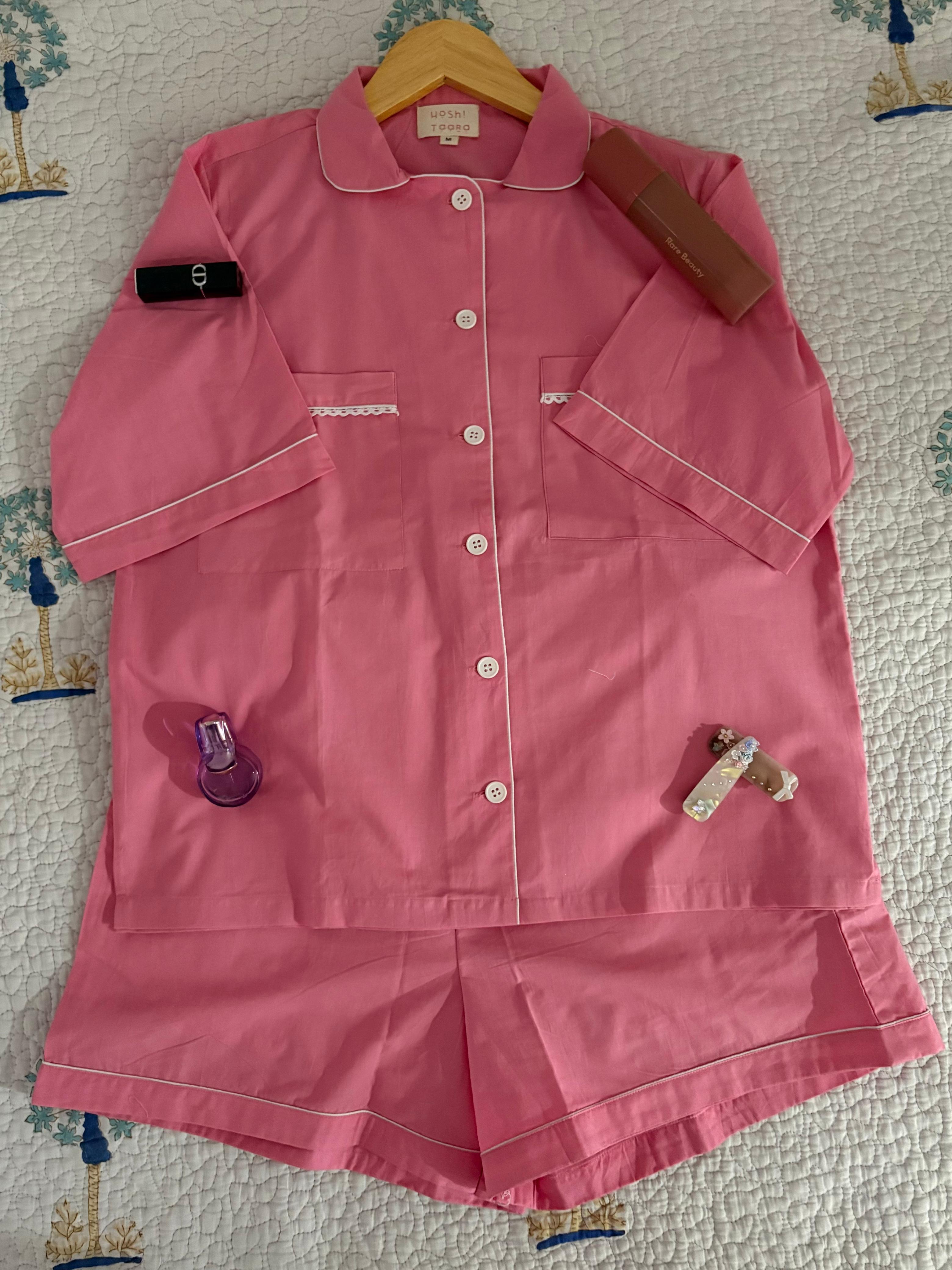 Blush Pink Shorts Set