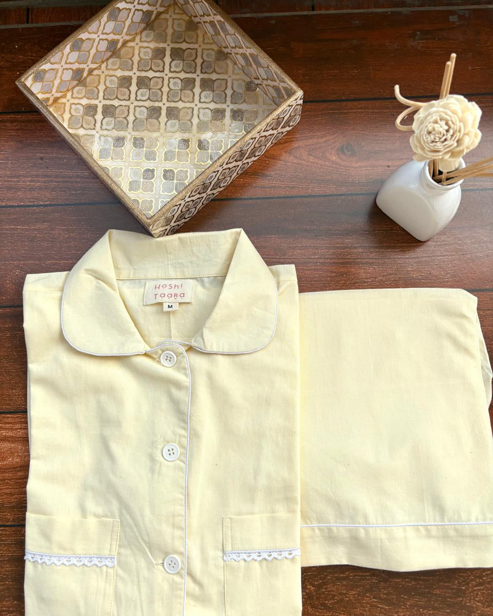 Butter Yellow Shorts Set
