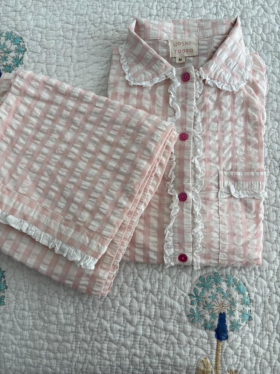 Peach Glow Frill set